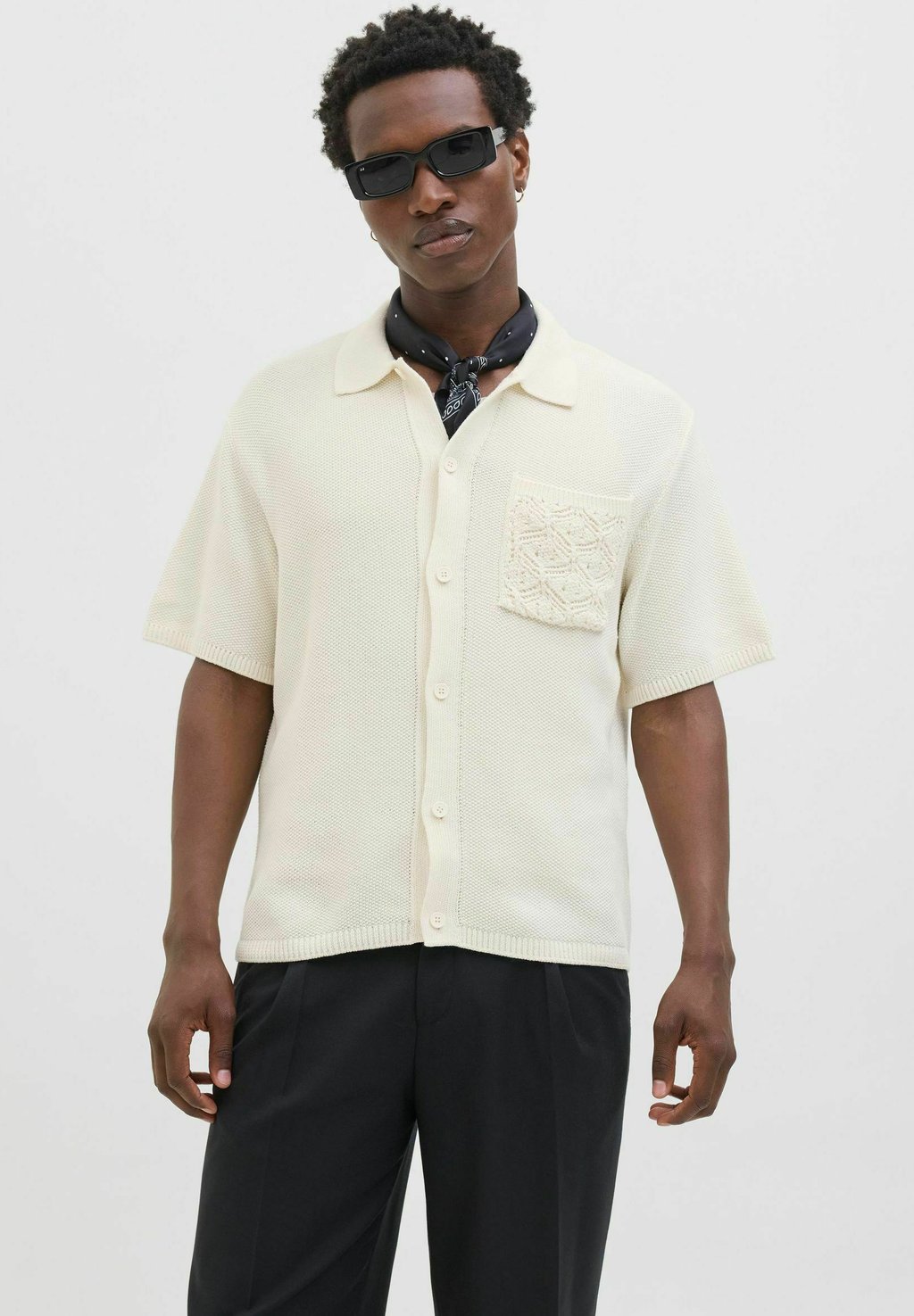 

Рубашка GESTRICKTES POLO Jack & Jones PREMIUM, бежевый