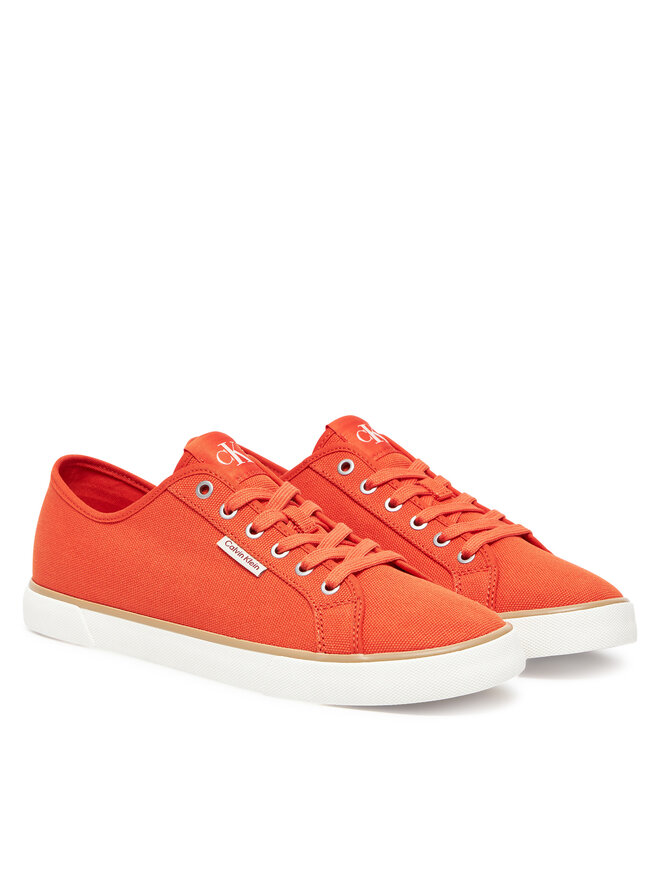 Тканевые кроссовки Ess Vulc Low Mg Cv YM0YM01301 Calvin Klein Jeans, оранжевый — фото 2