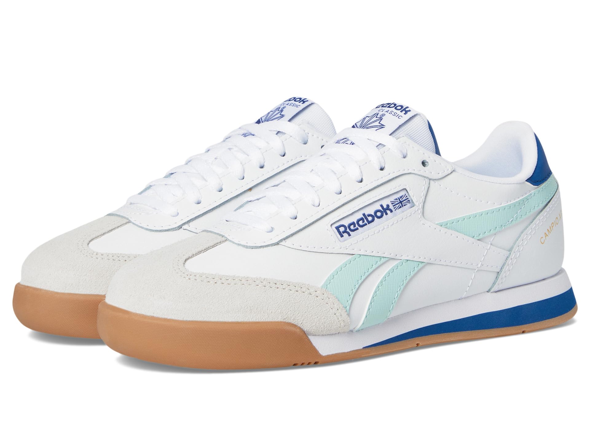 

Кроссовки Reebok Kids Campio Xt, White/Glitch Aqua/Twilight Blue/Bgrey