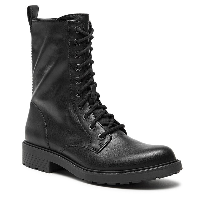 Ботинки женские Clarks Orinoco2Style высокие на шнуровке, черный