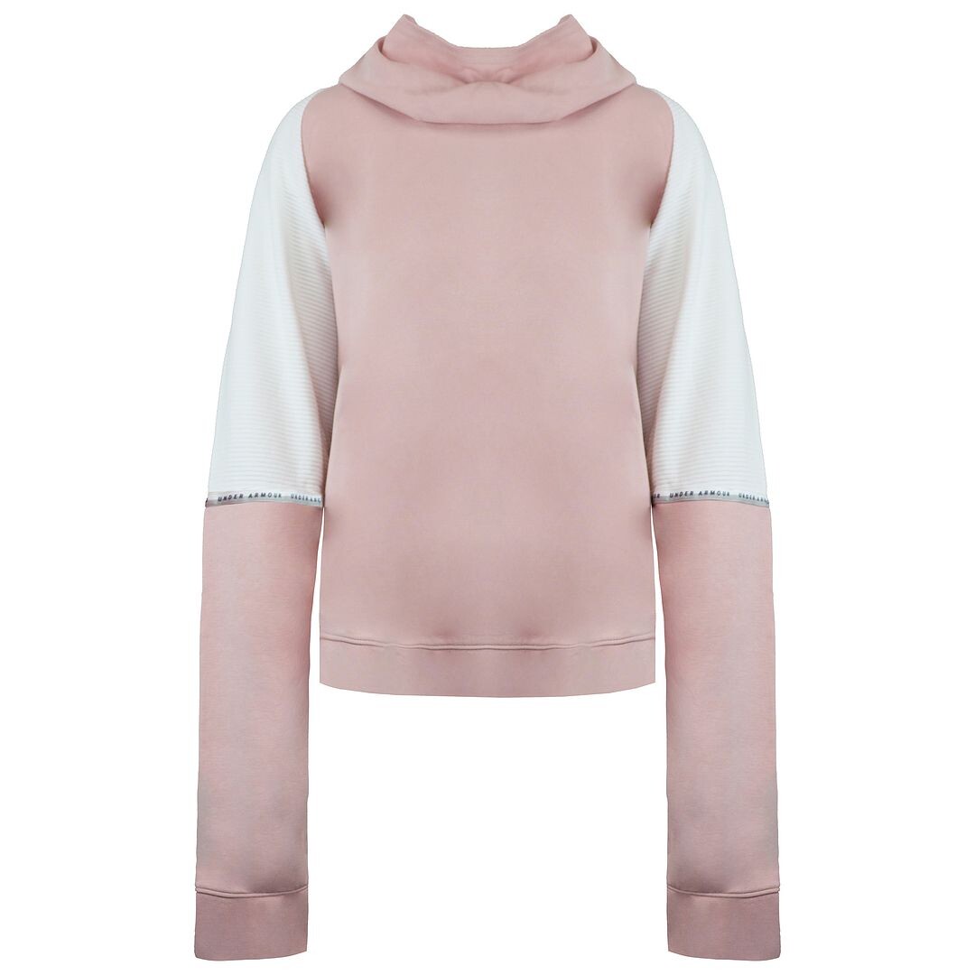 

Неудержимая толстовка оверсайз двойной вязки с длинными рукавами Under Armour, розовый