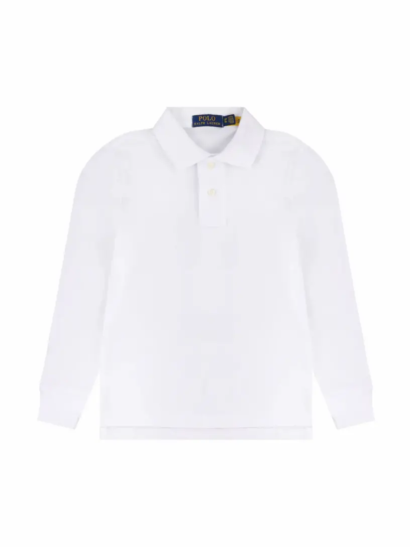 

Поло с длинными рукавами Ralph Lauren, белый