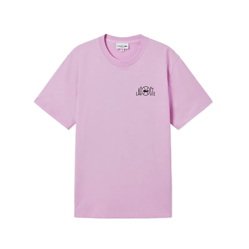 Футболка мужская с круглым вырезом Moderate LACOSTE, 70V/Ecru — фото 4