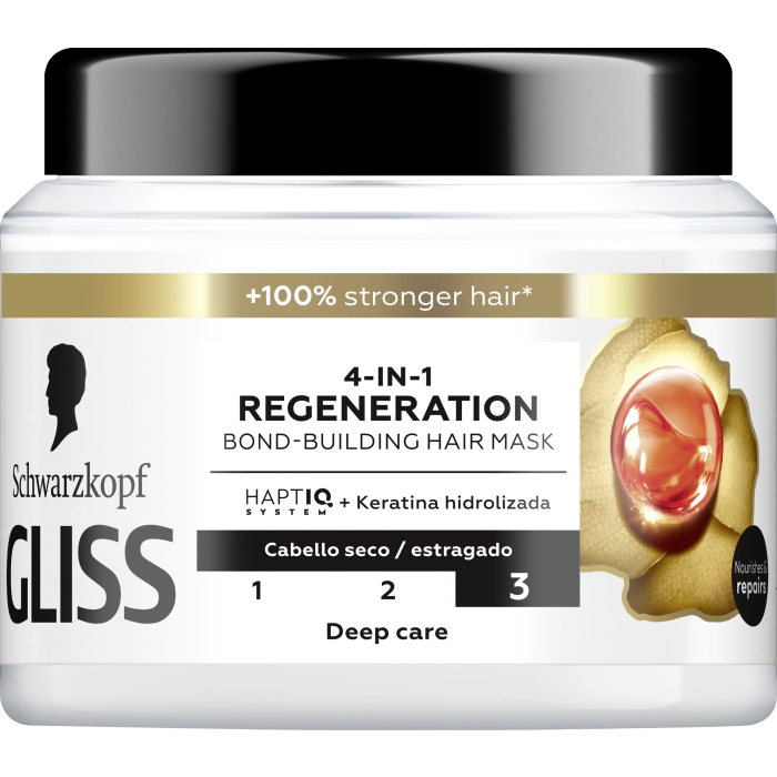 

Маска для волос mascarilla total repair Gliss, объем 400 мл