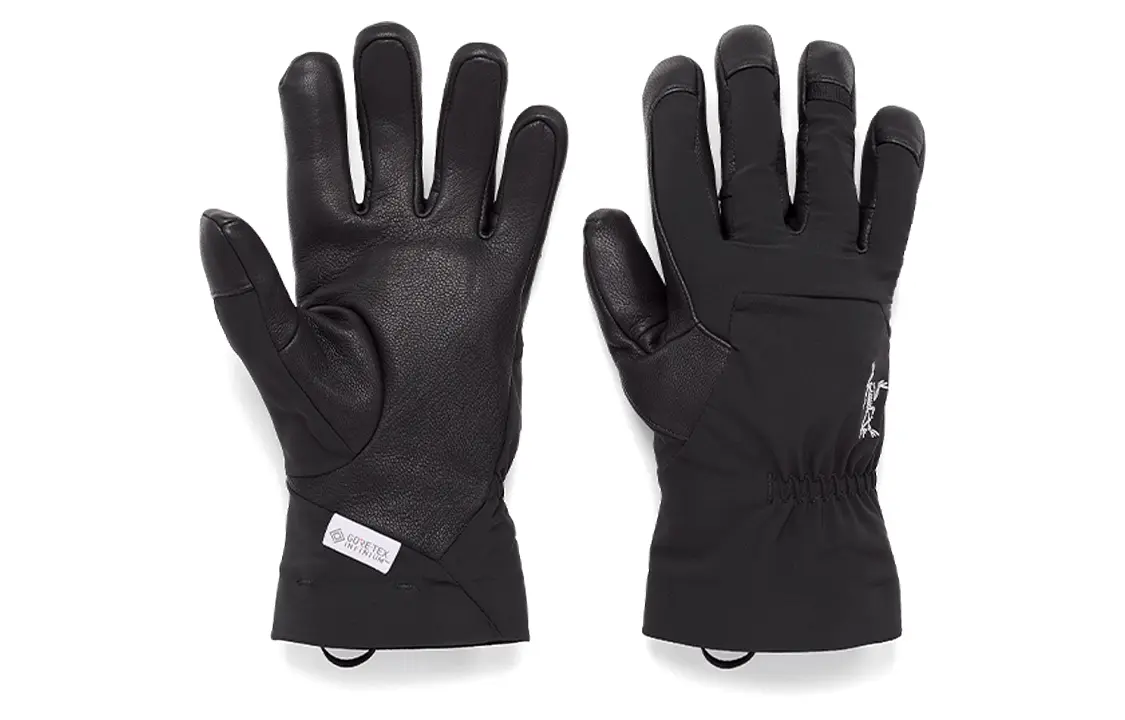 

Унисекс вязаные перчатки из козьей кожи черные Arcteryx