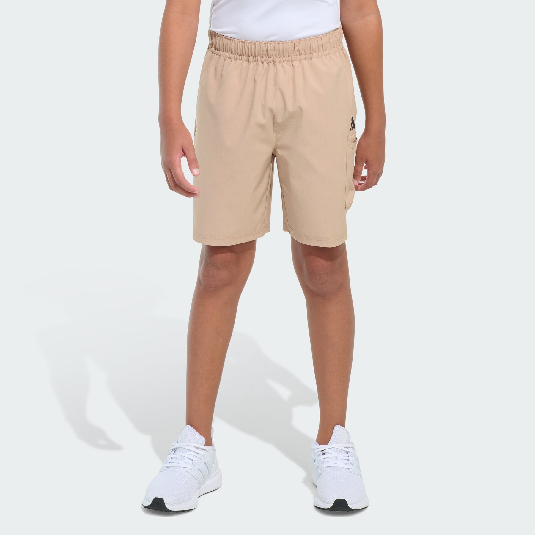 

Шорты карго из тканого рипстопа с эластичным поясом Adidas, sandstone