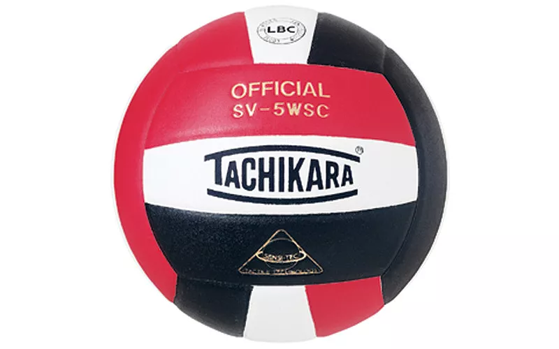 

Tachikara SV-5WSC Закрытый волейбольный мяч, цвет Scarlet/White/Black
