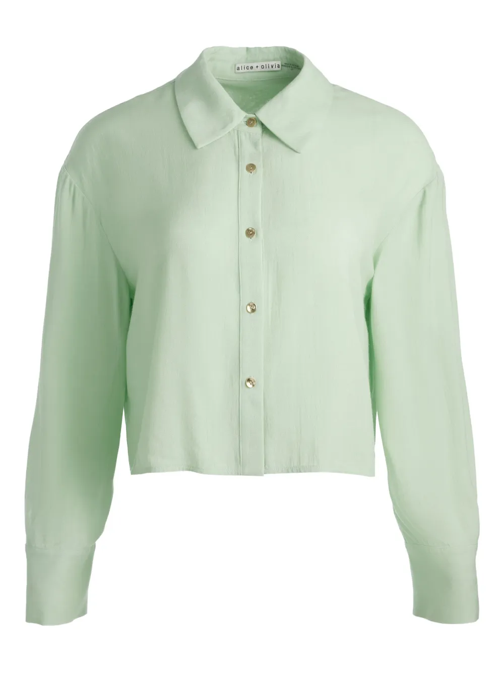 

Укороченная рубашка alice + olivia, зеленый