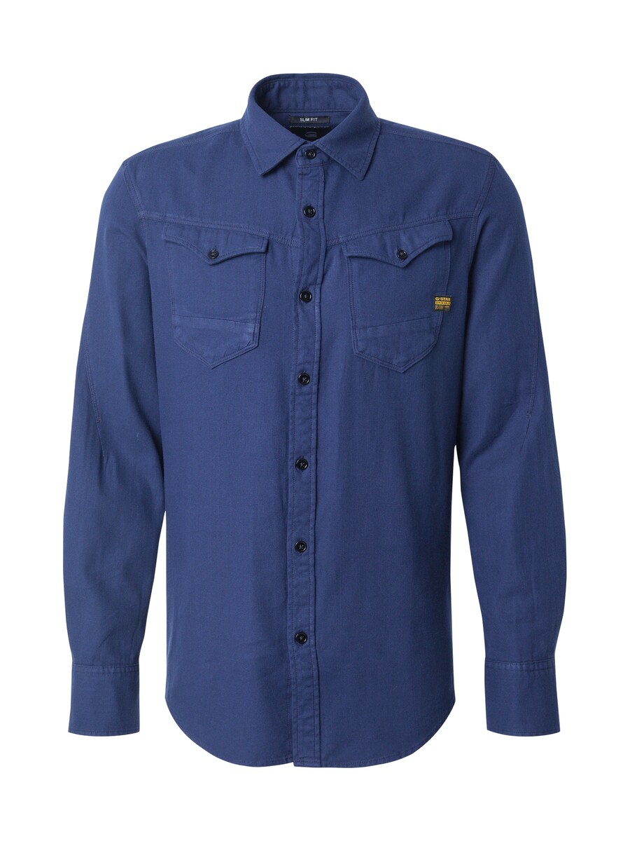 

Рубашка на пуговицах классического кроя G-STAR, темно-синий