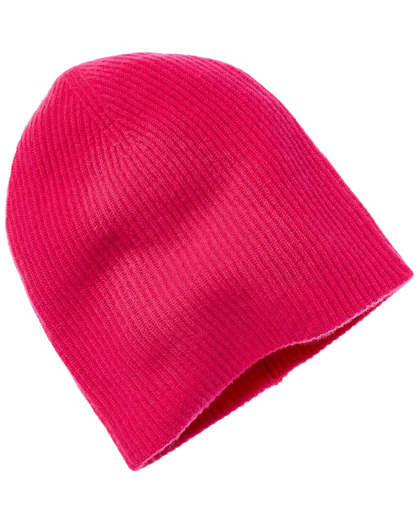 

Кашемировая шапка Amicale Cashmere 2 Color Reversible Rib Cashmere Hat Amicale Cashmere, розовый