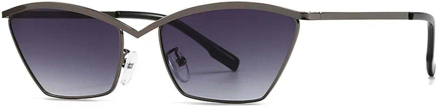 

Солнцезащитные очки «кошачий глаз» прямоугольной формы для женщин, 2024 год, роскошный дизайн, винтажная металлическая оправа, ретро-очки, артикул 300907 TOIPASTN, Gun