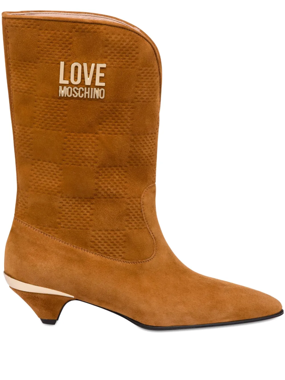 Ботинки с логотипом Love Moschino, коричневый