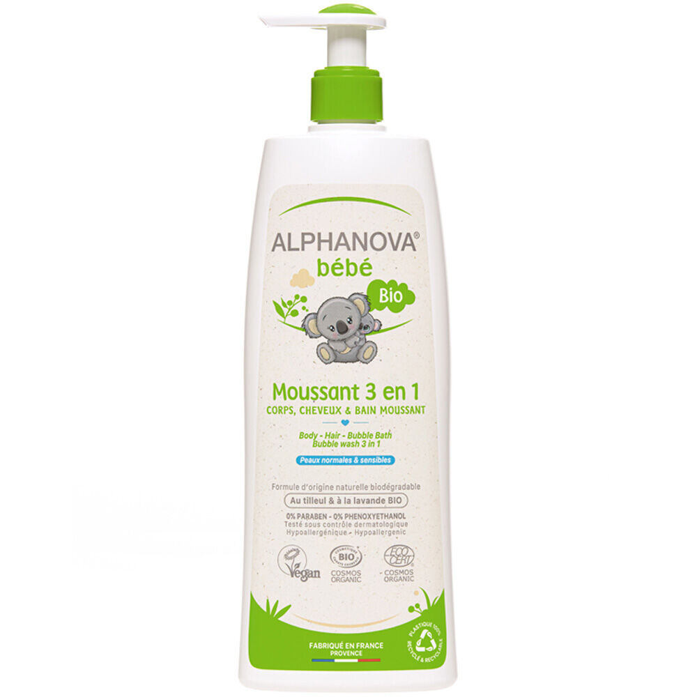 

Жидкость для ванн 3в1 для детей Alphanova Bebe, 500 мл