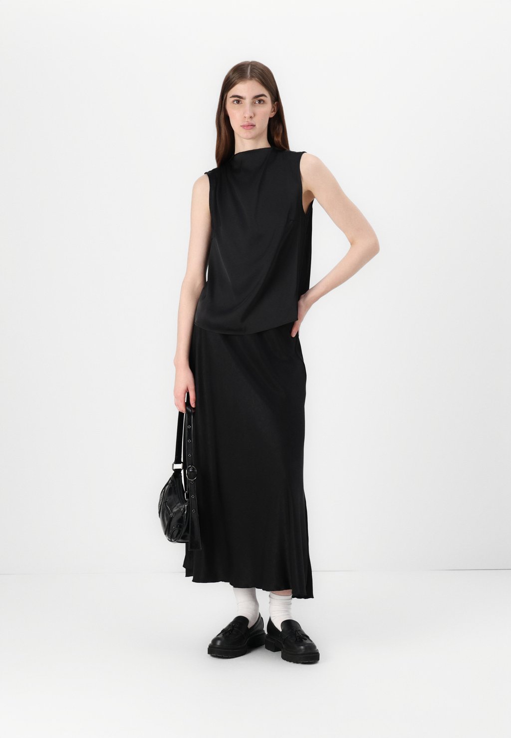 

Юбка макси NICOLETTE ULLAS SKIRT MSCH Copenhagen, черный