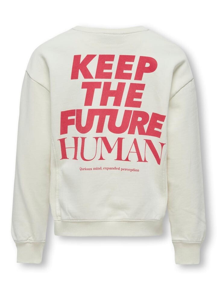Толстовка KIDS ONLY KOGNELLY L/S O NECK PRINT, цвет birch — фото 2