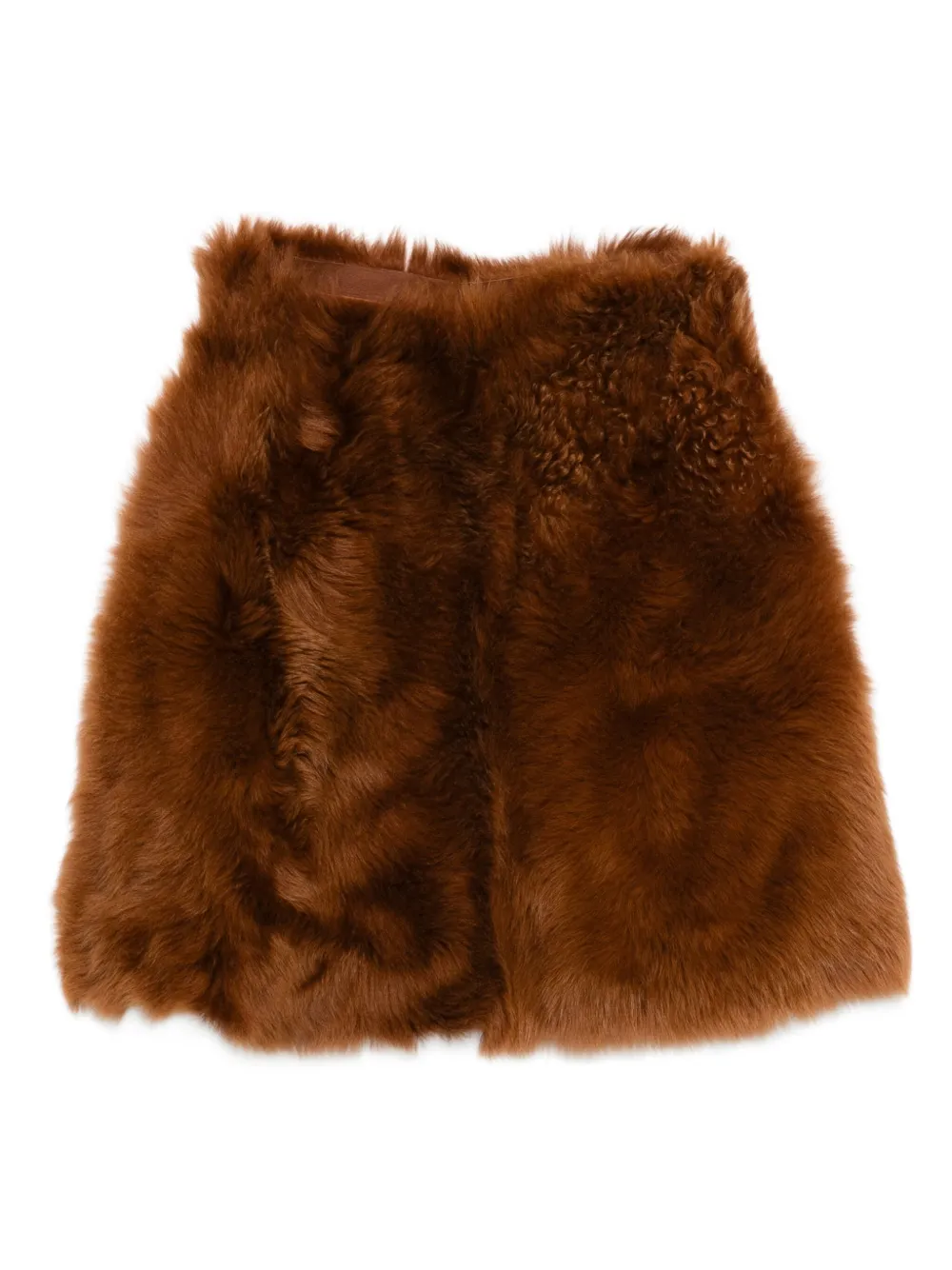 

Шарф из овчины с высоким воротником SAPIO, коричневый