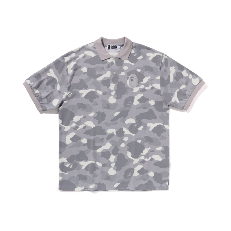 Bape City Camo Large Ape Head Relaxed Fit Polo A BATHING APE, черный BKX — фото 3