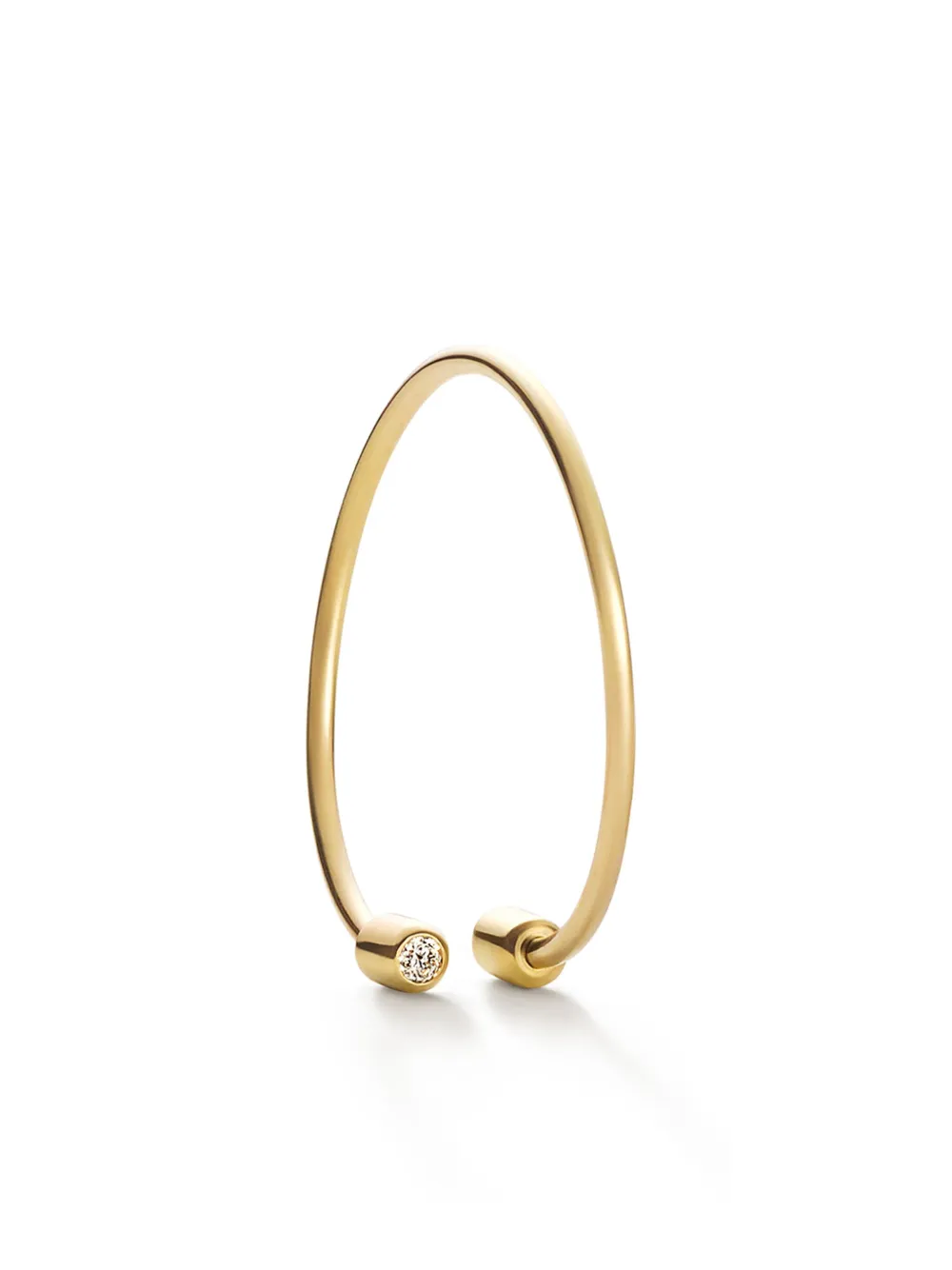 

Серьга Twist Square 02 из желтого золота с бриллиантами Shihara, золотой