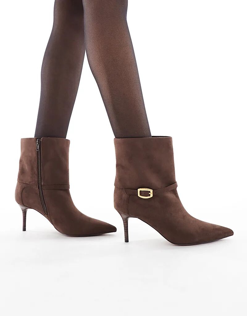 Ботинки Schuh Brodie с застежкой-молнией, коричневые