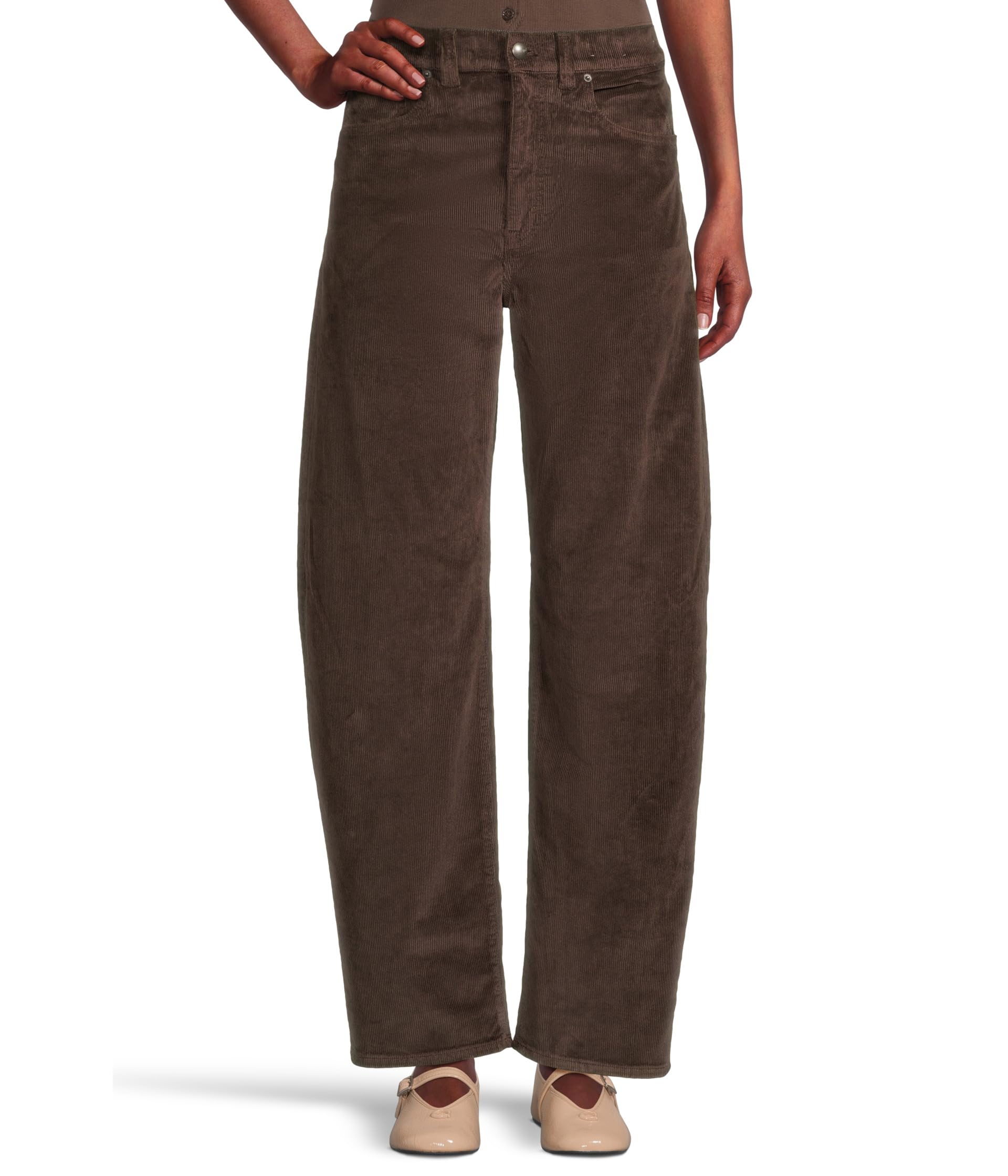 

Брюки Madewell Balloon Pant In Cord, цвет Dark Carob