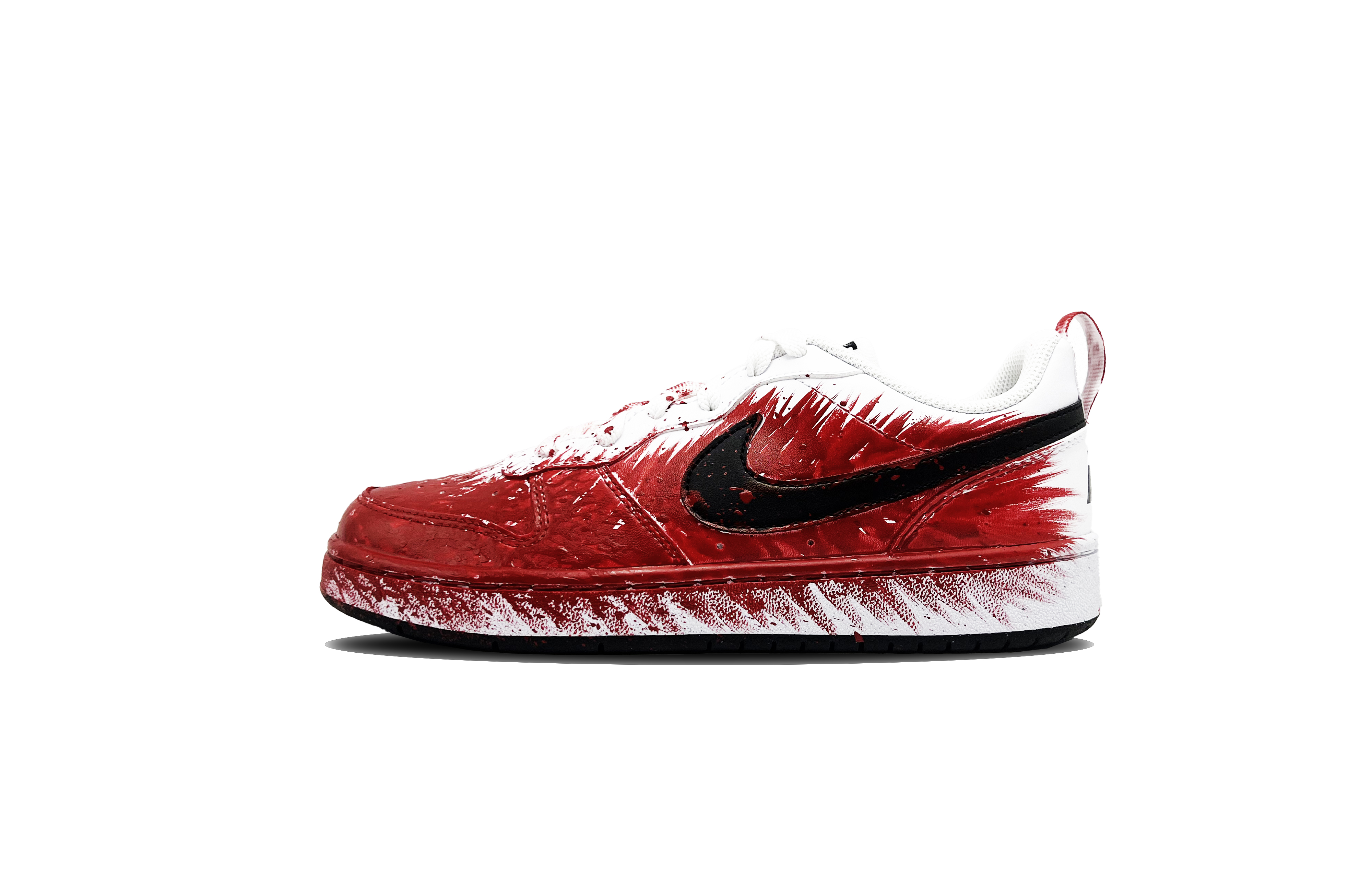 

Nike Детские низкие кроссовки для скейтбординга Court Borough Time Rift RED, цвет: черный, красный, для подростков