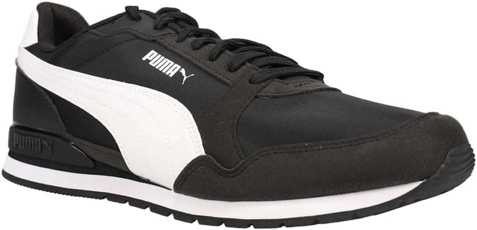 Мужские кроссовки PUMA ST Runner V3 Nylon с шнуровкой, повседневные- черные — фото 2