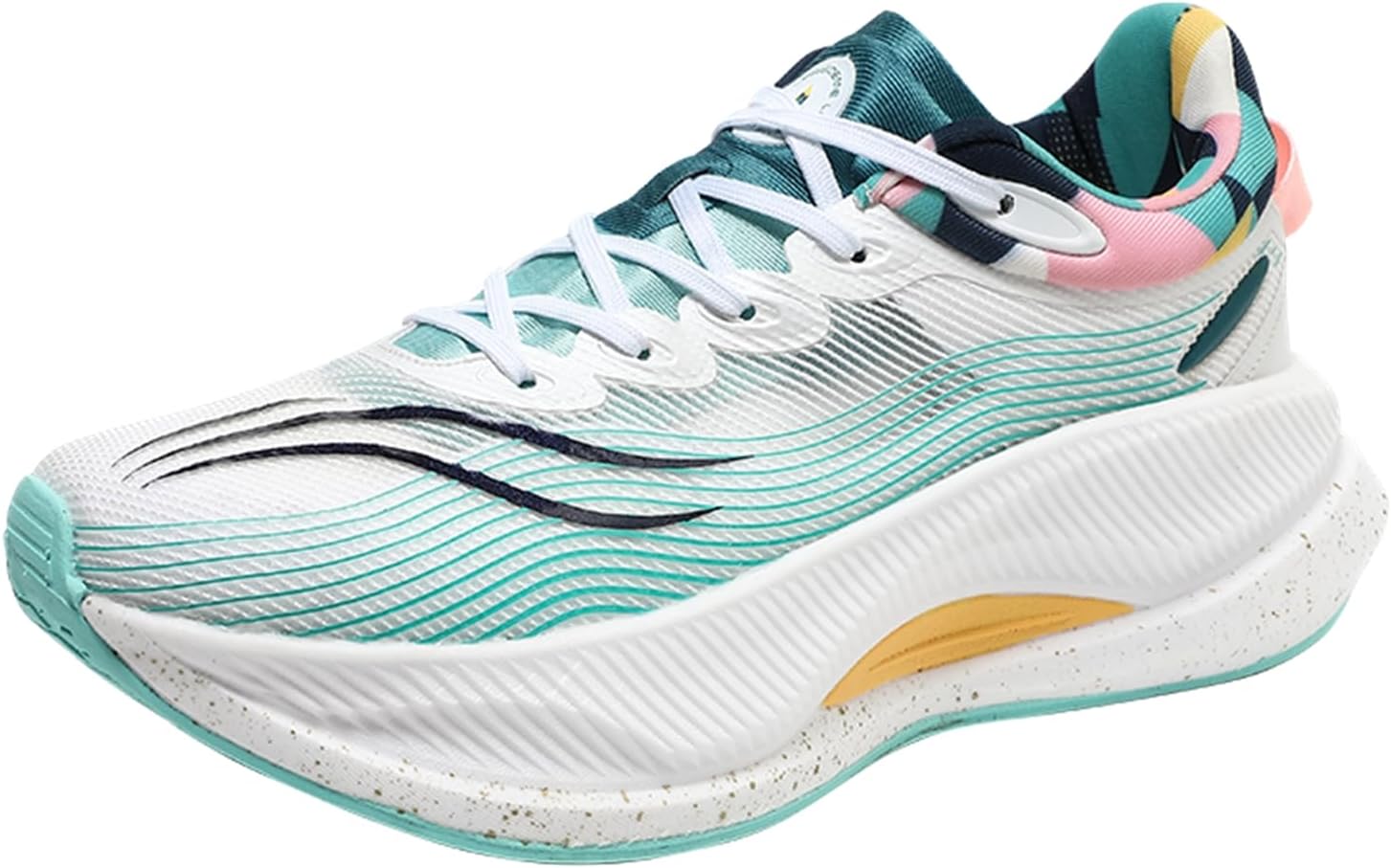 

Мужские спортивные кроссовки с толстой подошвой, дышащей сеткой и шнуровкой, модные, с противоскользящей и удобной амортизацией, подходят для ходьбы, занятий в спортзале и фитнеса Qaoterod, синий