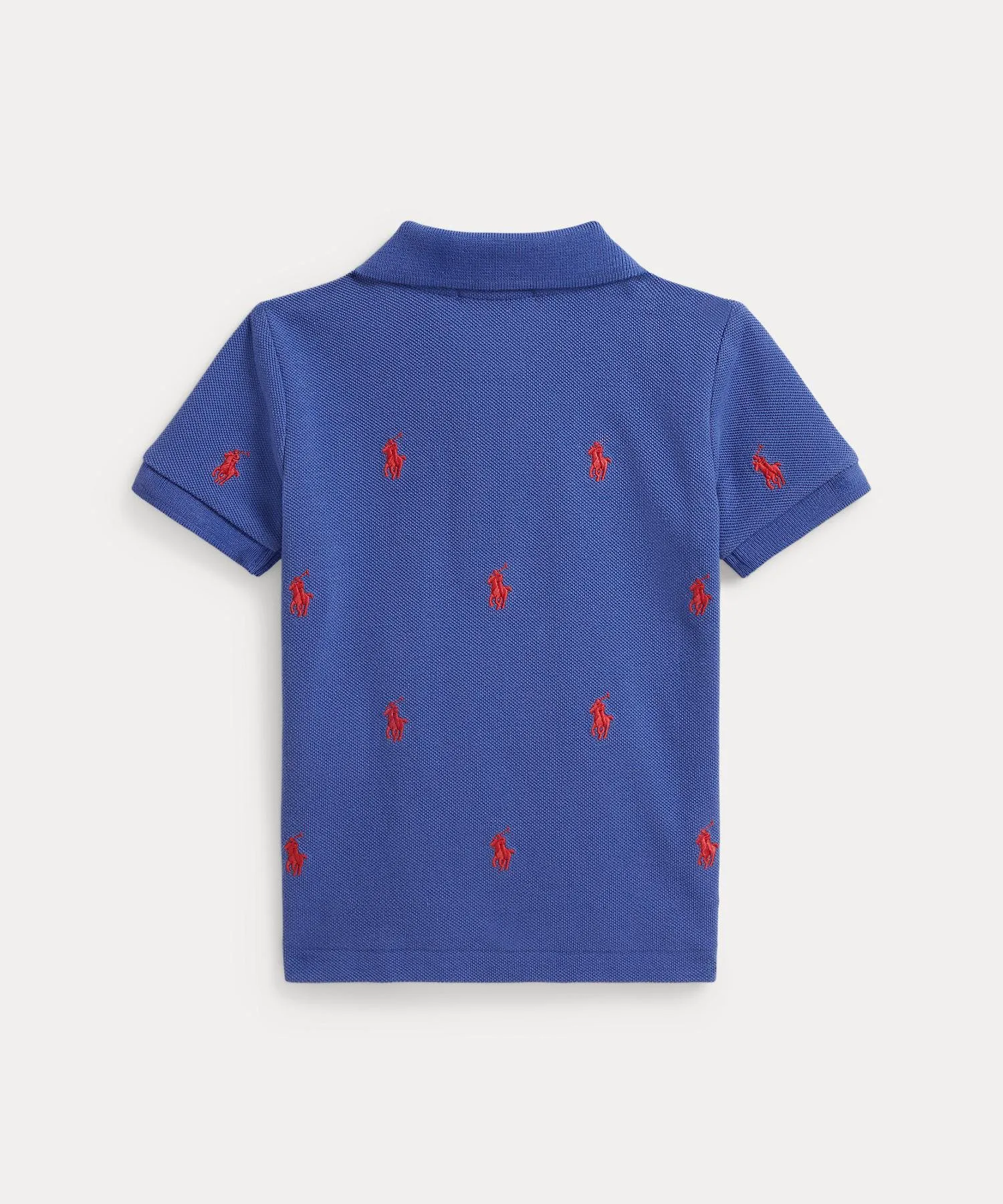 Детская поло-рубашка из хлопковой сетки с рисунком «пони» Polo Ralph Lauren, 999 Multicolor — фото 2
