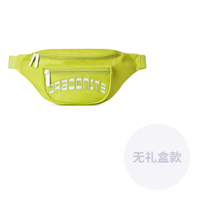 

DRACONITE Полиэстеровый наплечный рюкзак через плечо с одним ремнем унисекс белый, Black 1 3