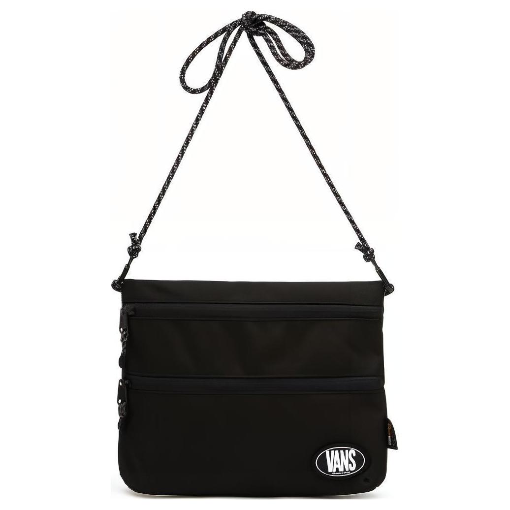 

Полиэстеровая наплечная сумка через плечо унисекс черная Vans