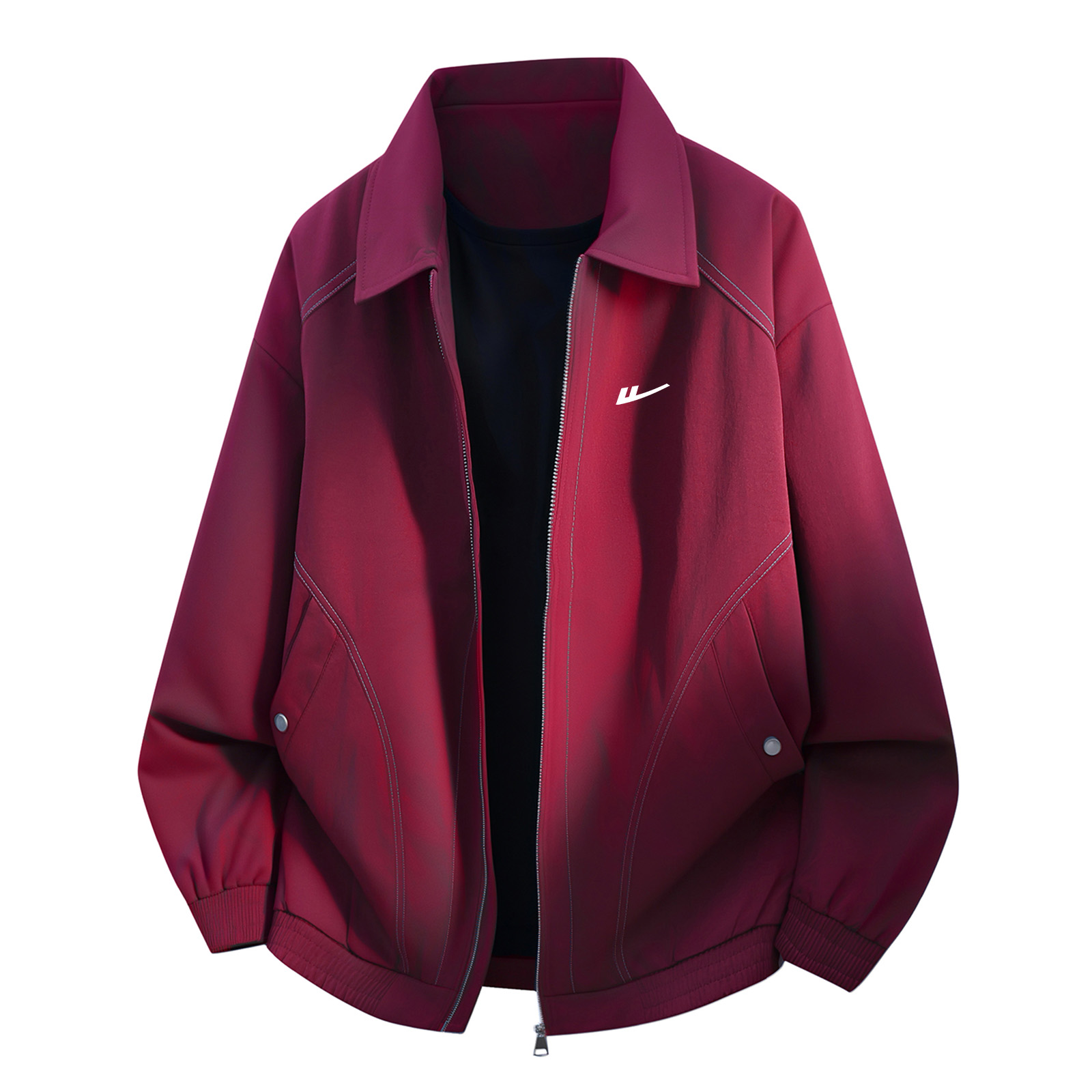 

Куртка женская Lapel Moderate Workwear WARRIOR, burgundy[free diy brand merch]