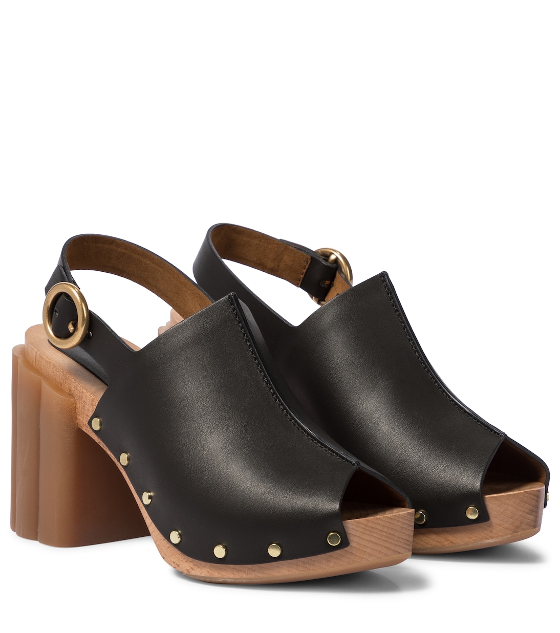 Сандалии Daisy из искусственной кожи на платформе Stella McCartney, черный