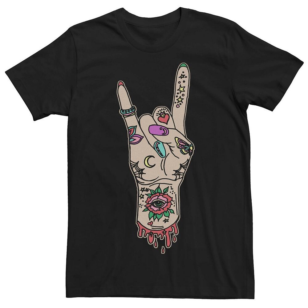 

Мужская футболка Rock On Tattoo Hand Tee Licensed Character, черный