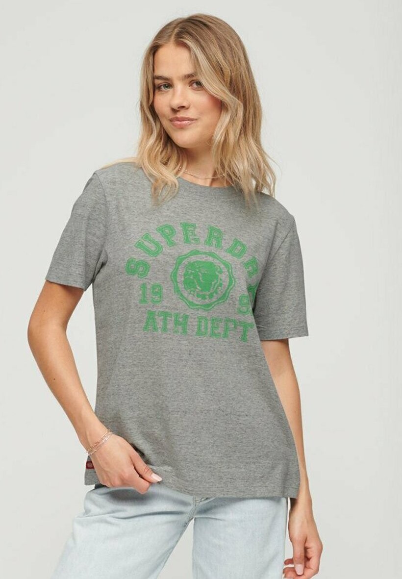

Футболка с принтом COLLEGE Superdry, цвет athletic grey marl
