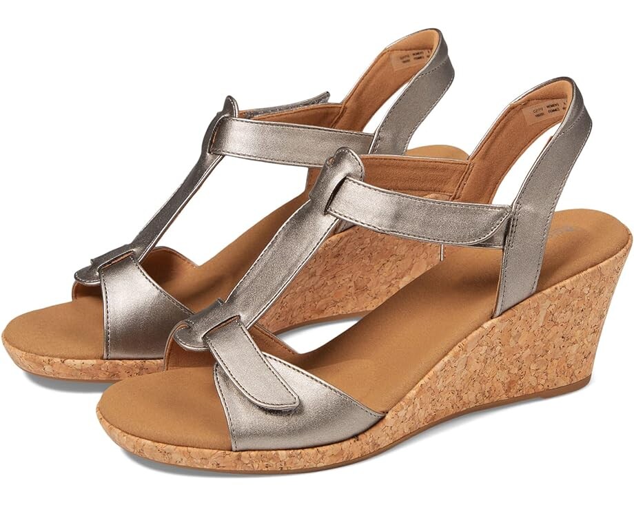 

Туфли Rockport Blanca T Strap, цвет Taupe Metallic Synthetic