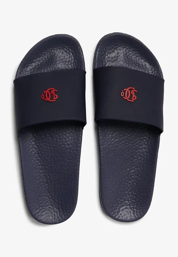 Сланцы Superdry sd&co. pool sliders, темно-синий с красным — фото 3