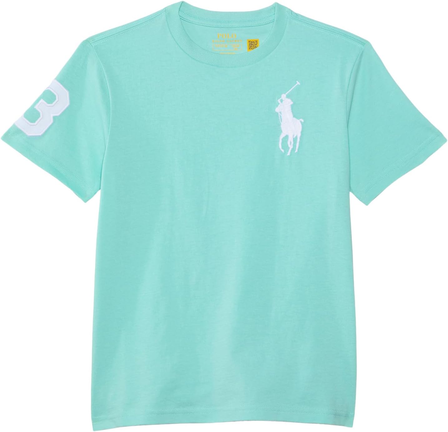 

Футболка Polo Ralph Lauren Kids Big Pony Cotton Jersey Tee, цвет Parakeet