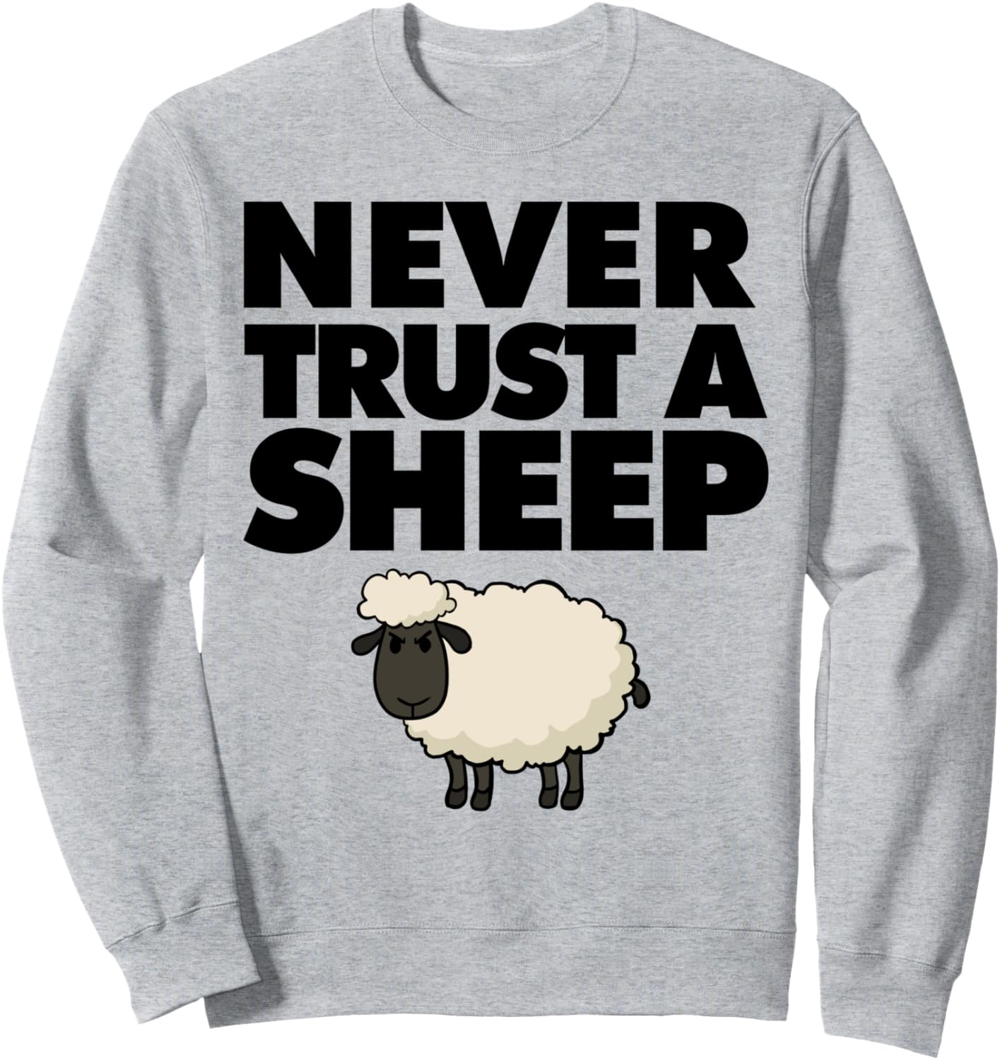 

Толстовка, Никогда не доверяйте овечьей толстовке Miftees, серый