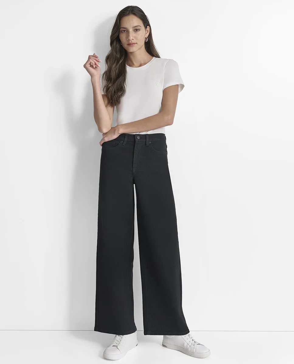 

Женские широкие джинсы с высокой талией Dkny Jeans, синий