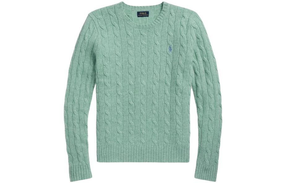 Polo Ralph Lauren Свитер Women's Green Crew Neck Moderate Others — фото 3