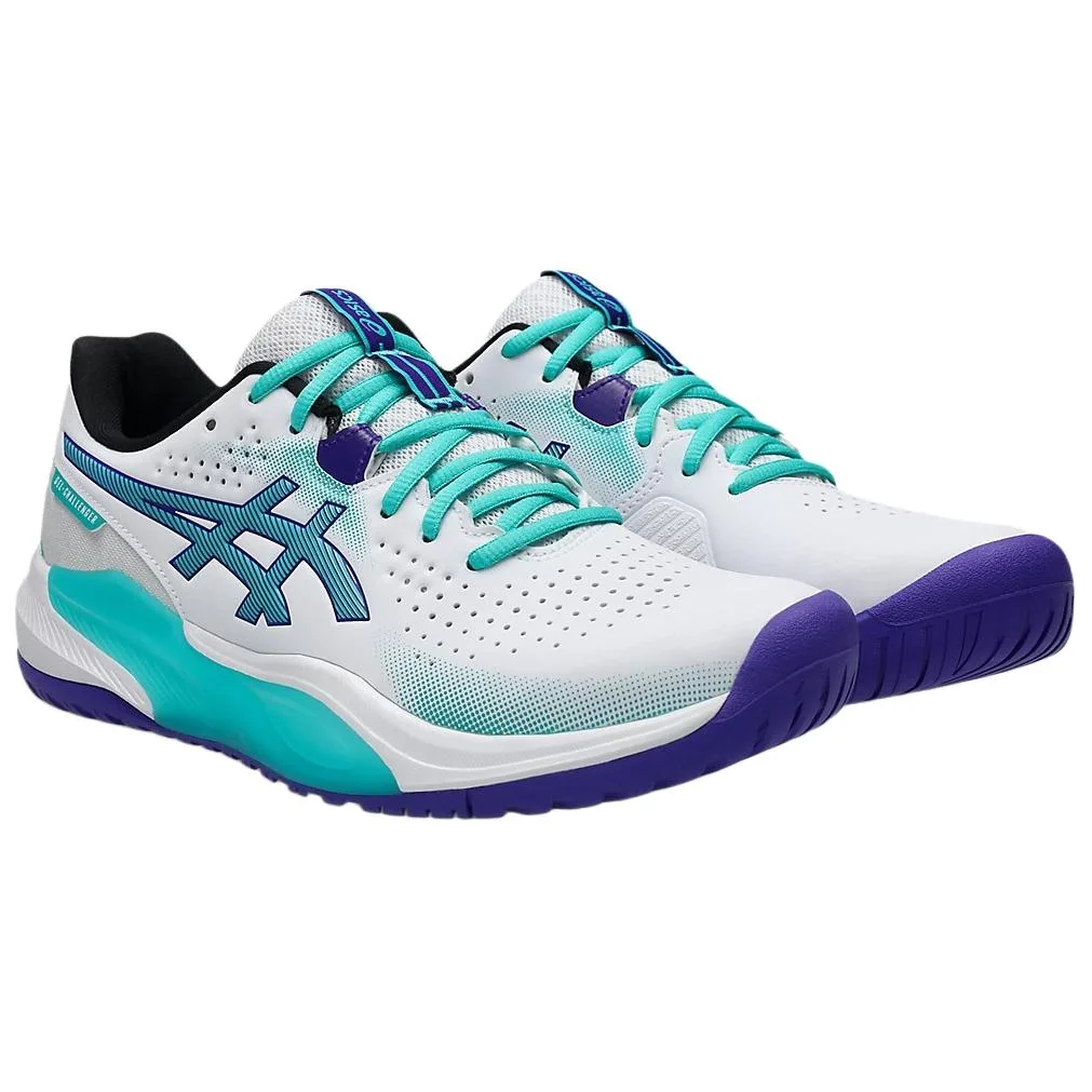 ASICS Кроссовки для тенниса мужские GEL CHALLENGER 15 Support Abrasion Resistant бело-зеленые — фото 4
