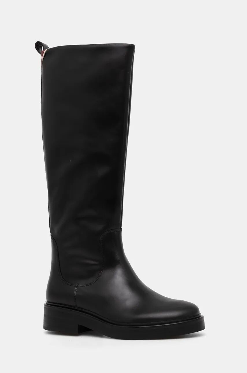 

Кожаные сапоги Tommy Hilfiger PREMIUM LEATHER LONG BOOT, черный