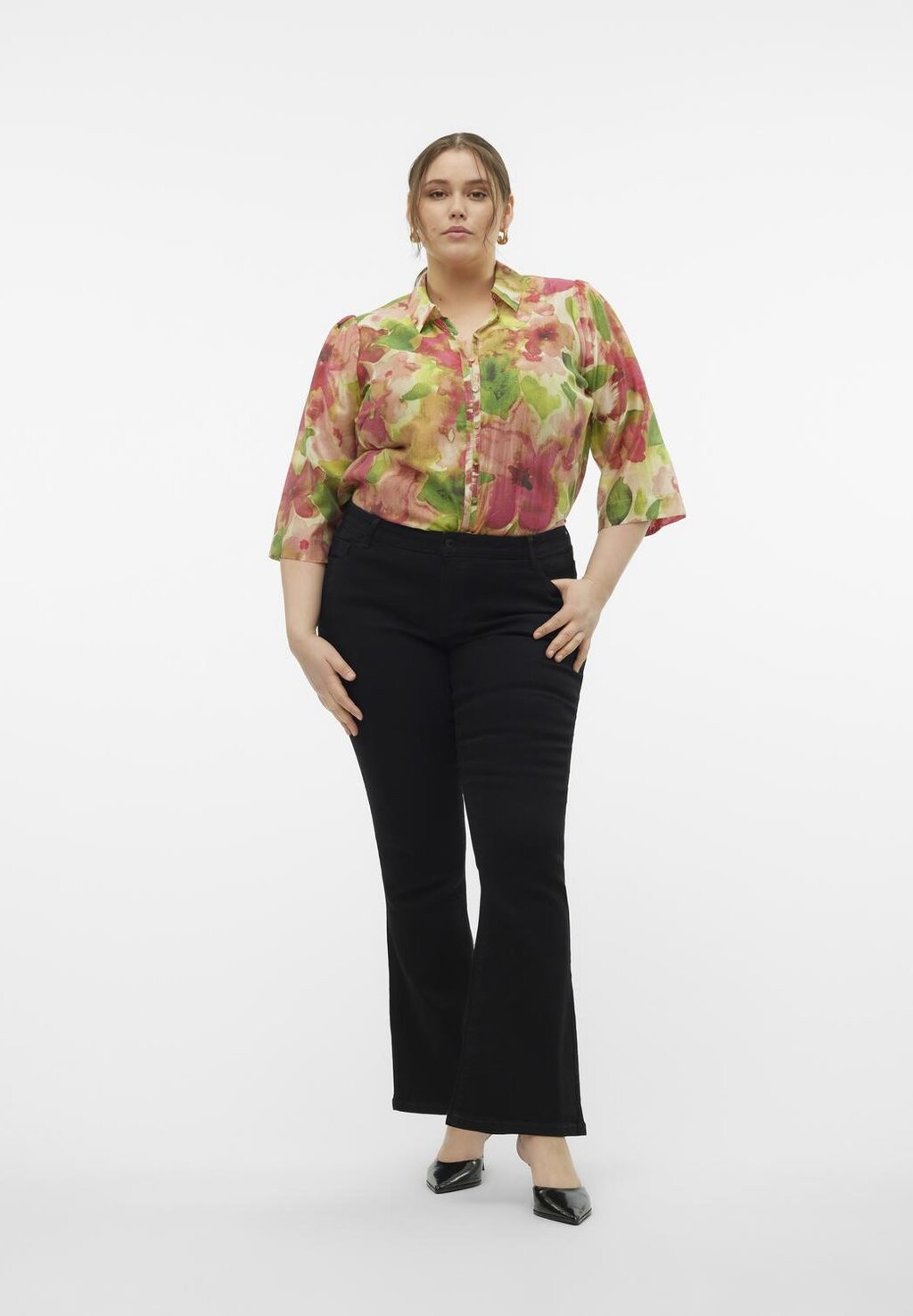 

Расклешенные джинсы VMCELLY Vero Moda, черный