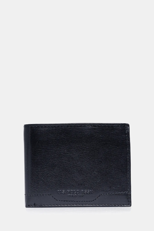 

Кожаный кошелек Sti.H Wallet U.S. Polo Assn., темно-синий