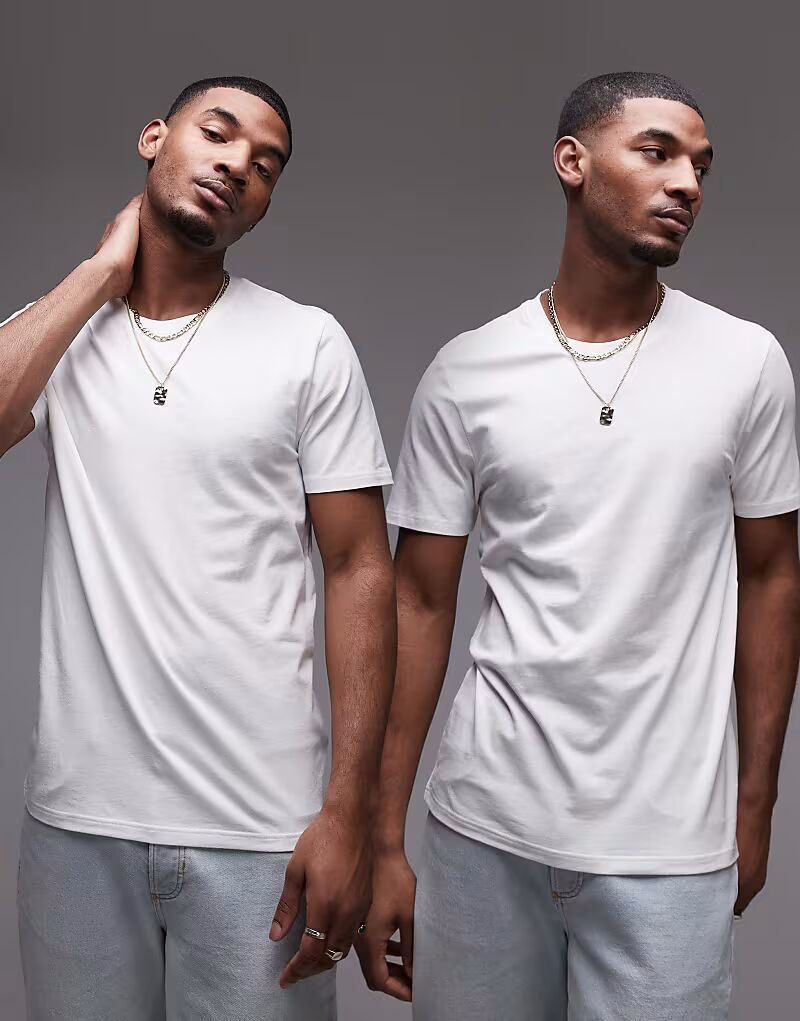 

Упаковка из 2 футболок AllSaints белого цвета