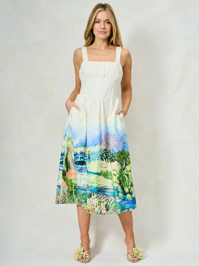 

Платье Celine в технике акварели Hope & Ivy, White Multi