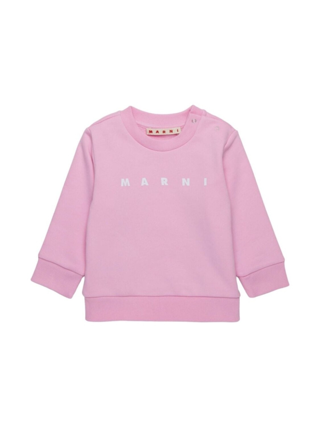

Marni Kids толстовка с логотипом, розовый