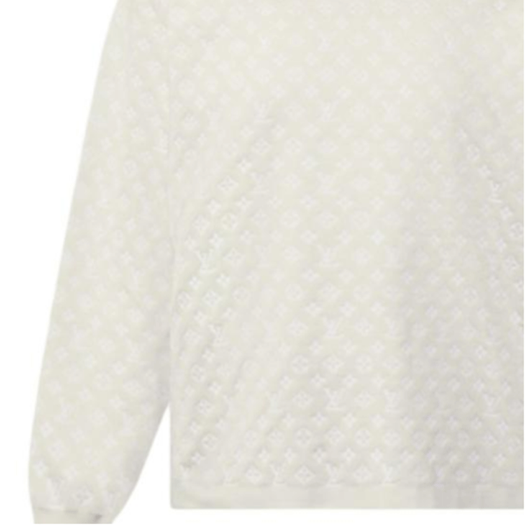 Свитер Lv Monogram Jacquard LOUIS VUITTON, белый — фото 4