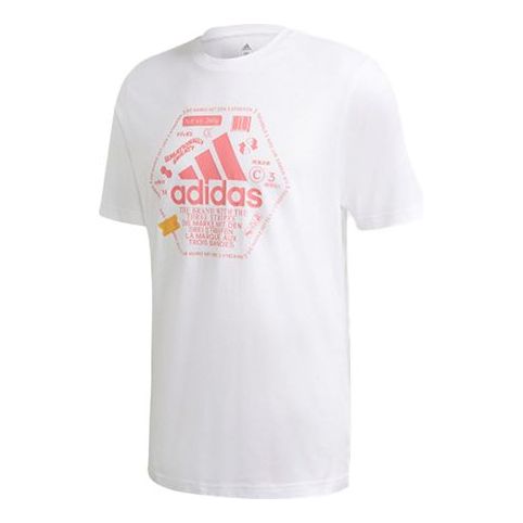 

Футболка snack bos 1 printing short sleeve white Adidas, белый