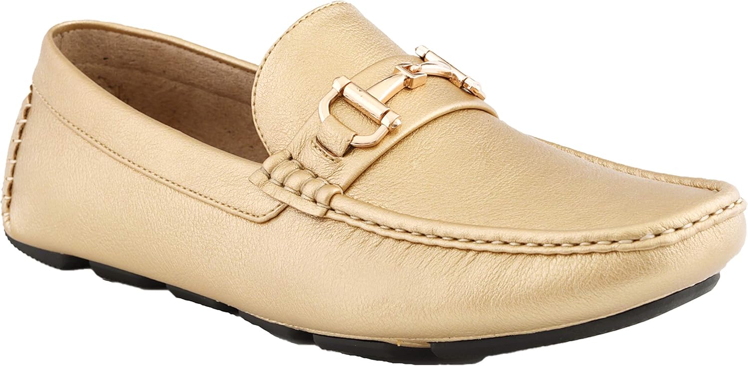 

Мужские повседневные слипоны Amali Walken, мокасины для вождения с серебряной пряжкой, доступны из мягкого микрофибры и искусственной кожи